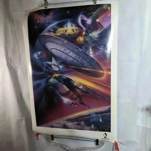 Original Star Trek Experience premier poster 1/4/1998 Hilton Las Vegas no holes - Picture 7 of 7